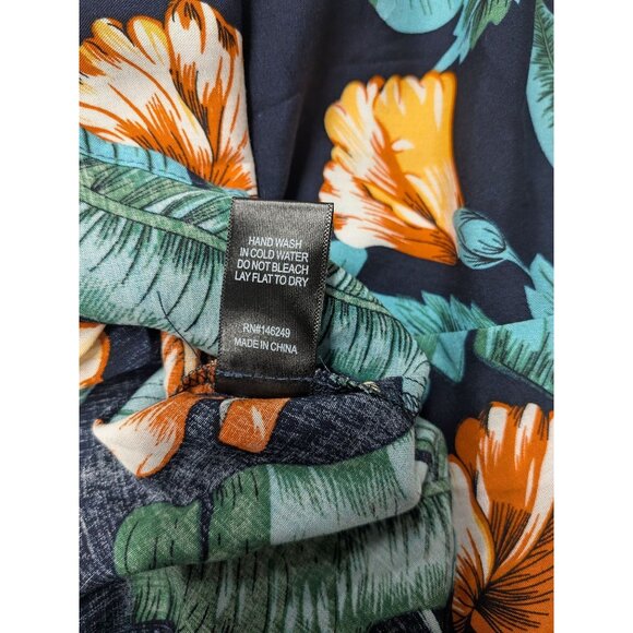 Aakaa Tropical Halter Maxi Dress Women Size XS Floral Open Back Resort Coastal - Picture 14 of 14